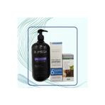 Dermaderm Mavi saç serumu+ Keratin Sampuan + Saç bakım yağı
