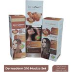 Dermaderm Mucize 3'lü Saç Bakım Seti (Saç Kremi-Şampuan-Bakim Sütü) - 1