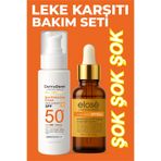 DermaDerm SPF 50+ Güneş Kremi ve Güneş Koruma Serumu 2 Li Set