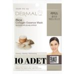 Dermal 10lu Arındırıcı, Nemlendirici Ve Ton Eşitleyici Pirinç Özlü Kollajen Maske
