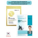Dermal 3 Katmanlı Gold Göz Maskesi Ve Nemlendirici Yumuşatıcı Deniz Yosunu Özlü Kolajen Maske