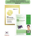 Dermal 3 Katmanlı Gold Göz Maskesi Ve Yatıştırıcı Nemlendirici Bitki Özlü Kolajen Maske