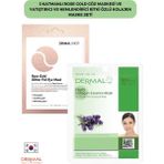 Dermal 3 Katmanlı Rose Göz Maskesi Ve Yatıştırıcı Nemlendirici Bitki Özlü Kolajen Maske