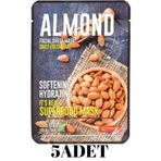 Dermal 5 Adet Badem It's Real Super Yüz Maskesi