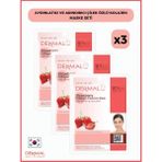 Dermal Aydınlatıcı Ve Arındırıcı Çilek Özlü Kolajen Maske 23Gr 3 Adet