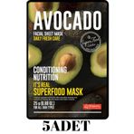 Dermal Düzenleyici ve Besleyici 5x25 gr Avokado Maskesi