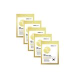 Dermal Gold Flash Foil Eye Mask 3 Katmanlı Altın Göz Altı Torbalarına Karşı Kağıt Göz Maskesi 5'li Set 4 Gr - Sarı