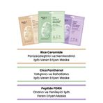 Dermal Pirinç Cica ve Peptid Pürüzsüzleştirici Onarıcı Nemlendirici Glow Eriyen Maske Seti Kore Maske Seti 34 gr.