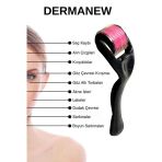 Dermanew Cilt Leke Yüz Yenileme - Dermaroller - Tarak - Saç Masaj 540 Iğneli Titanyum Roller (1 mm )
