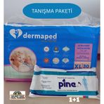 Dermaped Tanışma Paketi Belbantlı Hasta Bezi Xlarge 30 Adet + Pine Perine Havlu 50 Yaprak XL