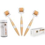 Dermaroller 1.50 mm Titanyum 540 Iğne Vücut Derma Roller ve 30 ml Dezenfektan