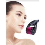 Dermaroller Derma Roller Titanyum Iğneli Cilt Bakım Aleti 540 Iğne 1 Mm. - Siyah