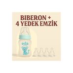 DERMASTUDİO Eda Biberon 250 Ml + 4 Adet Yedek Başlık+Dermastudio Pişik Kremi HEDİYE