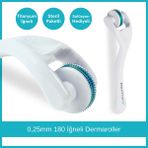 Dermasy 0,25 mm 180 İğneli Kaş ve Göz Çevresi Dermaroller - Orijinal Titanyum İğneli - Dermaroller Solüsyonu Hediyeli