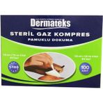 Dermateks Steril Gaz Kompres 7.5x7.5 100 Adet 50 Kutu