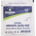 Dermateks Steril Hidrofil Gazlı Bez 30 x 40 CM 2'li