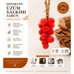 Dermaun Dekoratif Üzüm Salkımı Sabun Sandal 160 Gram