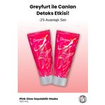 Derminix 2'li Set Pink Glow Greyfurt Özlü Detoks Etkili Soyulabilir Maske