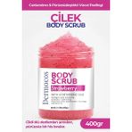 Dermocos Çilek Body Scrub 400g– Cildi Arındıran, Nemlendirici ve Aydınlatıcı Tuzlu Vücut Peelingi