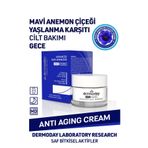 Dermoday Blue Anemone Night Mavi Anemon Çiçeği Gece Kremi