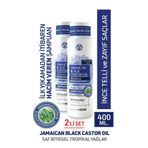 Dermoday Jamaican Black Castor Oil Şampuan 2'li Set 400+400 ml