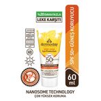 Dermoday Leke Karşıtı Nanozom Filtreli SPF 50+ Güneş Kremi. Lumiskin ve Arbutin Etkili 60 ml