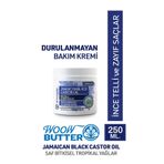 Dermoday Woow Butter Jamaican Black Castor Oil Durulanmayan Saç Bakım Kremi 250 ml Ince Telli Ve Zayıf Saçlar
