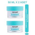 Dermokil Akne Ve Siyah Nokta Karşıtı Kil Maskesi 50 Ml X 2adet