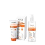 Dermokil E Vitaminli Yüksek Koruyucu SPF50 75 ml Güneş Kremi+Aloe Vera 200 ml Güneş Spreyi