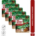 Dermokil Kırmızı Ginseng Kağıt Yüz Maskesi (Karma Ciltler İçin) 20 G X 5 Adet