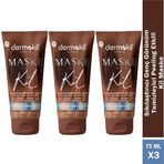 Dermokil Natural Skin Sıkılaştırıcı Genç Görünüm İçin 3x75 ml Kil ve Kahve İçerikli Maske
