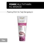 Dermokil Peeling Etkili ve Yağ Dengeleyici Pembe Kil Yüz Maskesi 75 ml