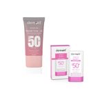 Dermokil Power Tone-Up 50+Spf Yüz Güneş Kremi&Ton Up Glowy Stick 50+Spf Güneş Koruyucu 2’Li Set