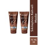 Dermokil Sıkılaştırıcı Soyulabilir Kahveli Maske, 2'li Set, 75 ml x 75 ml