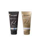 Dermokil Tüm Cilt Tipleri Için 75 ml Special Soyulabilir Havyarlı Siyah Kil Maskesi + 75 ml Soyulabilir Kil Içerikli Gold Maske