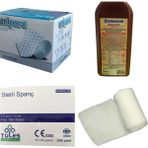Dermokon Batikon 1000ML 1 Adet + Plaster 10CM*10M 1 Adet + Sargı Bezi 10CM*10M + Gazlı Bez 100LÜ - .