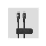 DERMOMAX 90/5000 Momax Mfı Belgeli 2.2m Lightning - Usb-c Hızlı Şarj Ve Veri Aktarım Kablosu - Siyah