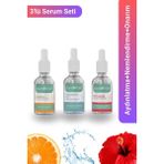 Dermopoint Aydınlatma Nemlendirme ve Onarım 3'lü Serum Seti | C Vitamini + Hyalüronik Asit + Anti-Aging Serum