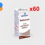 DERMOSEPT Dermokon Batikon Antiseptik Çözelti 100ml - 60 Adet (1 Koli)