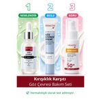 Dermoten Göz Çevresi Bakım Seti | Kırışıklık, Kuruluk, Koyu Halka İçin Aydınlatıcı Nemlendirici Bakım Seti