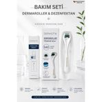 Dermotik 540 İğneli Titanyum Dermaroller 1 mm & Dezenfektan Seti – Seyrek Saç, Sakal ve Cilt Bakımı Aleti