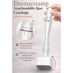 Dermotik Ayarlanabilir Dermastamp 0.25-3mm Titanyum Mikro İğneli Saç Sakal Çıkarmaya Yardımcı ve Cilt Cihazı