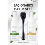 Dermotik Saç Onarımına Yardımcı Biberiye Suyu & Keratin Sütü Dökülme Karşıtı Saç Güçlendirici Saç Bakım Seti