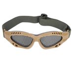 Deror VGEBY1Taktik Koruma Gözlüğü, 1 Çift Airsoft Taktik Gözlük, Askeri Güvenlik File Gözlükler, Avcılık Atış Gözlüğü CS Oyunu (17 x 5 x 5 cm (Haki)