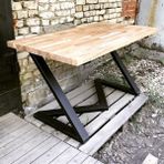 Ders Çalışma Masası Bahçe Balkon Masası - Ahşaplı İstiyorum