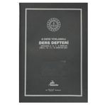 Ders Defteri 8 Ders Yoklamalı Gri Plastik Kapak