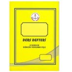Ders Defteri 8 Derslik Günlük Yoklamalı 200 Sayfa Sert Kapak Sarı