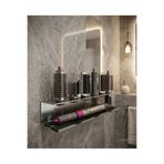 Dersel Dekor Dyson Airwrap-Multistyler Uyumlu Aksesuar Standı 304 Paslanmaz Çelik,Vidala&Yapıştır Seçenekli Raf