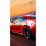 Dert Edition Car 20X5,5 Jdm Yazı Araba-Motosiklet Cam Etiket Sticker Beyaz Renk - 20*20
