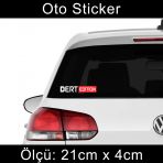 Dert Edition Sticker Araba Cam Yazıları 2 Adet